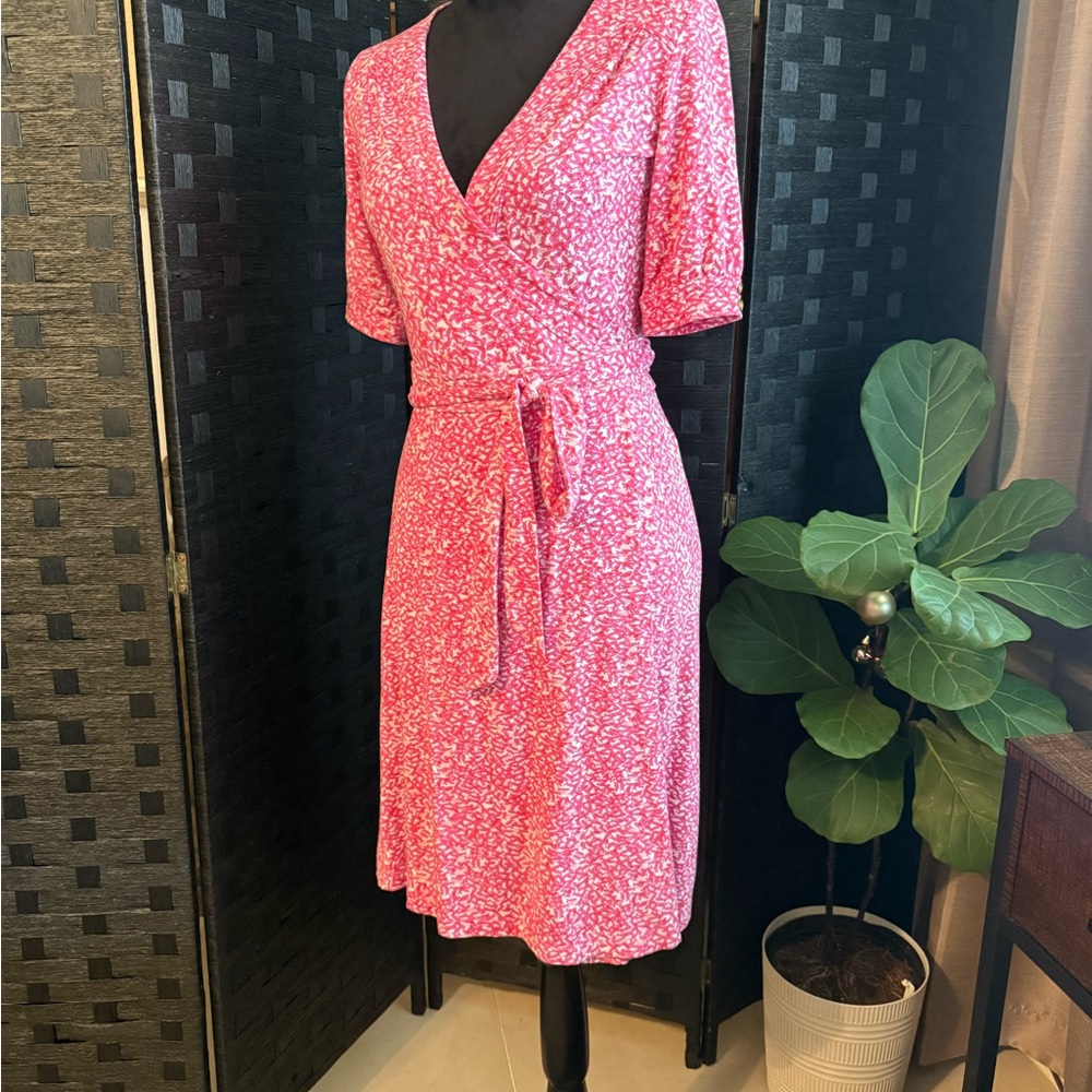 Lilly Pulitzer Pink Patterned Midi Dress
